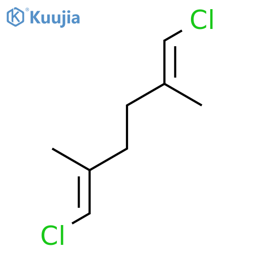 (1E,5E)-1,6-dichloro-2,5-dimethylhexa-1,5-diene structure