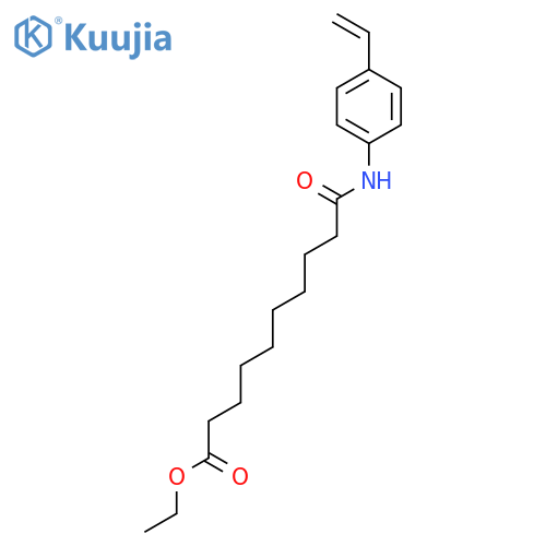 Decanoic acid, 10-[(4-ethenylphenyl)amino]-10-oxo-, ethyl ester structure