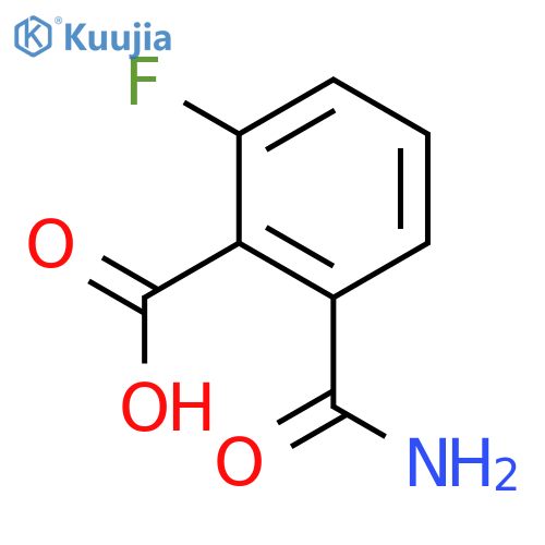 2-Carbamoyl-6-fluorobenzoic acid structure