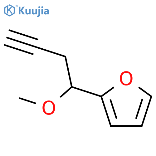 FURAN, 2-(1-METHOXY-3-BUTYNYL)- structure