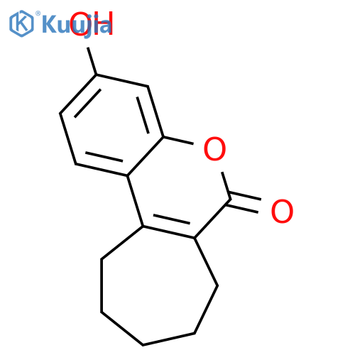 3-Hydroxy-6H,7H,8H,9H,10H,11H-cycloheptacchromen-6-one structure
