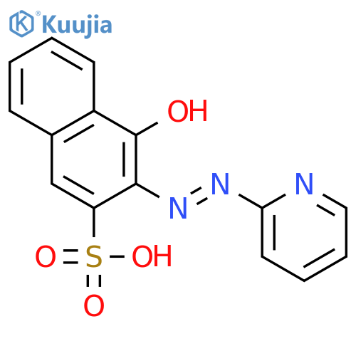 2-NAPHTHALENESULFONIC ACID, 4-HYDROXY-3-(2-PYRIDINYLAZO)- structure