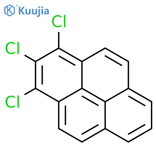 Pyrene, trichloro- structure