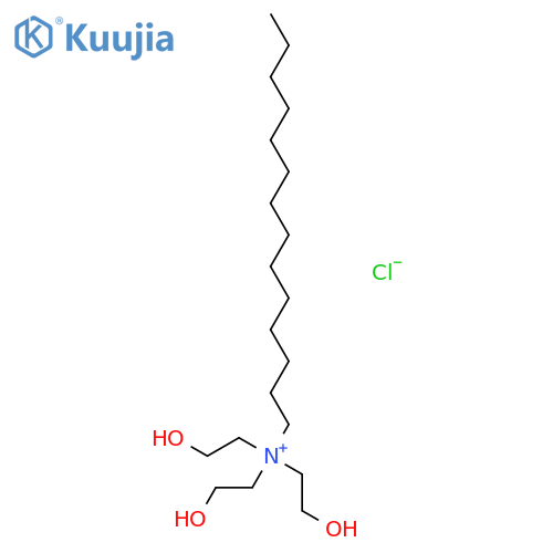 1-Tetradecanaminium, N,N,N-tris(2-hydroxyethyl)-, chloride structure
