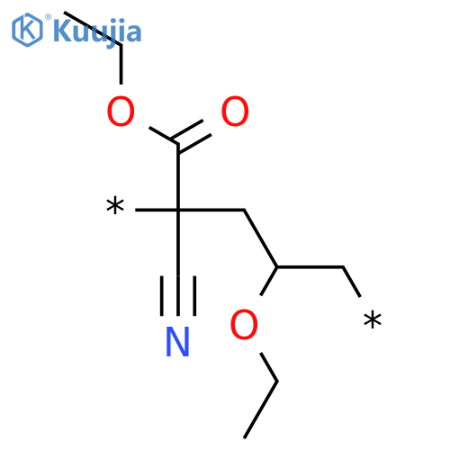 Poly[1-cyano-3-ethoxy-1-(ethoxycarbonyl)-1,4-butanediyl] structure