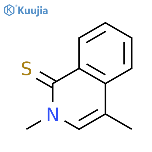 1(2H)-ISOQUINOLINETHIONE, 2,4-DIMETHYL- structure