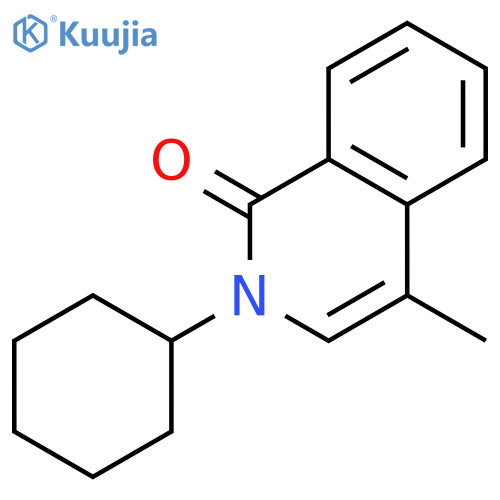 1(2H)-ISOQUINOLINONE, 2-CYCLOHEXYL-4-METHYL- structure