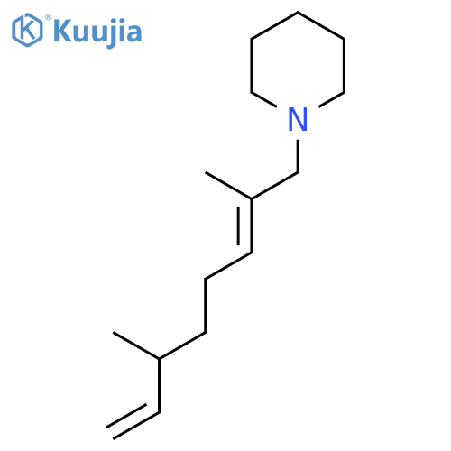 Piperidine, 1-(2,6-dimethyl-2,7-octadienyl)- structure