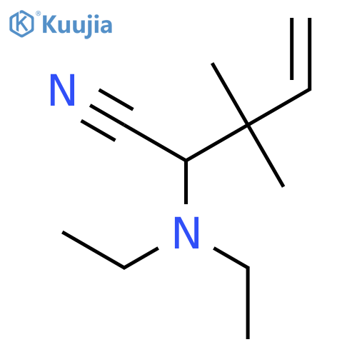 4-Pentenenitrile, 2-(diethylamino)-3,3-dimethyl- structure