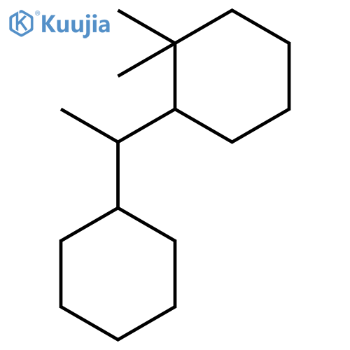 2-(1-Cyclohexylethyl)-1,1-dimethylcyclohexane structure