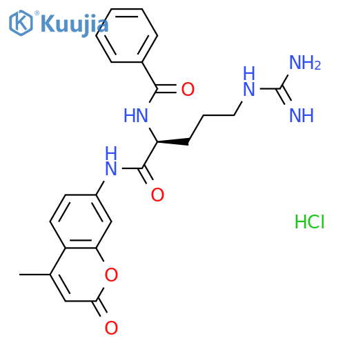 Nα-Benzoyl-L-arginine-7-amido-4-methylcoumarin Hydrochloride structure