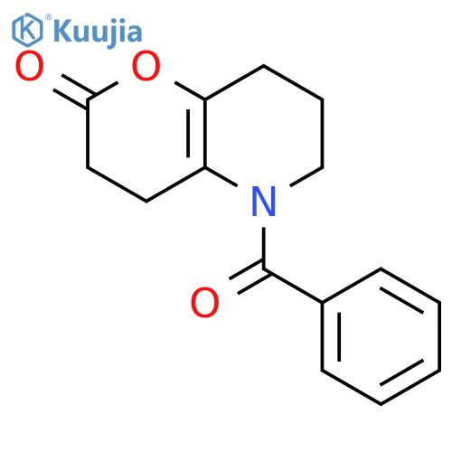2H-Pyrano[3,2-b]pyridin-2-one, 5-benzoyl-3,4,5,6,7,8-hexahydro- structure