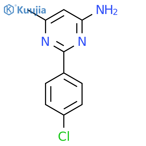 4-Pyrimidinamine, 2-(4-chlorophenyl)-6-methyl- structure