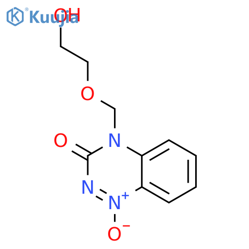 1,2,4-Benzotriazin-3(4H)-one,4-[(2-hydroxyethoxy)methyl]-, 1-oxide structure