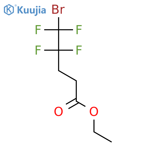 Pentanoic acid, 5-bromo-4,4,5,5-tetrafluoro-, ethyl ester structure