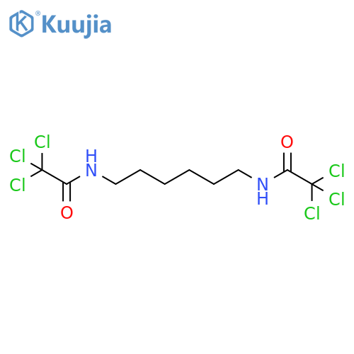 2,2,2-trichloro-N-[6-[(2,2,2-trichloroacetyl)amino]hexyl]acetamide structure