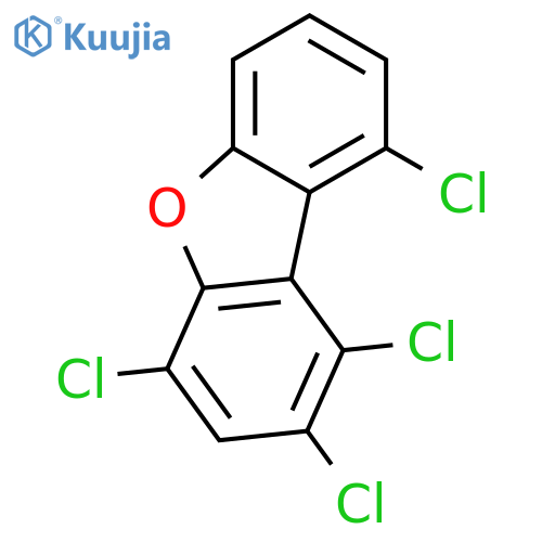 Dibenzofuran,1,2,4,9-tetrachloro- structure