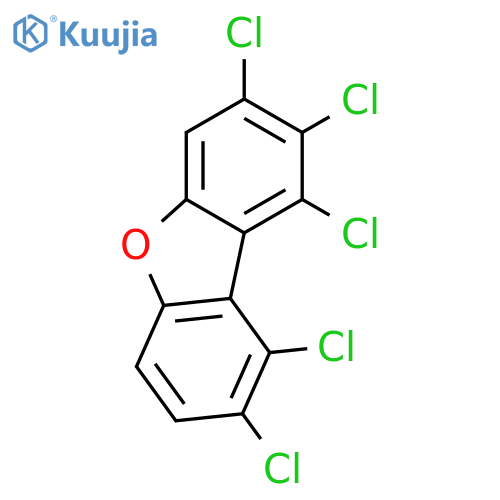 1,2,3,8,9-PENTACHLORODIBENZOFURAN structure