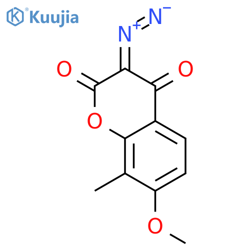 2H-1-BENZOPYRAN-2,4(3H)-DIONE, 3-DIAZO-7-METHOXY-8-METHYL- structure