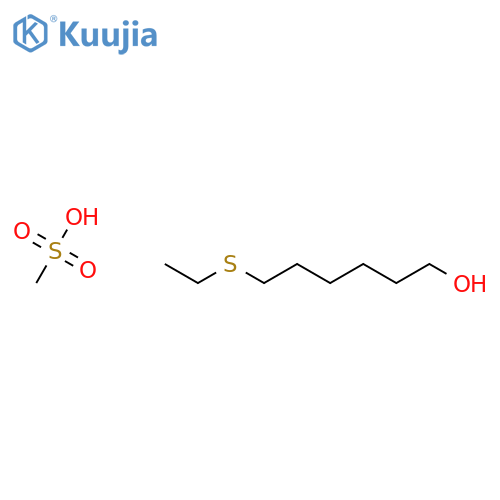 1-HEXANOL, 6-(ETHYLTHIO)-, METHANESULFONATE structure