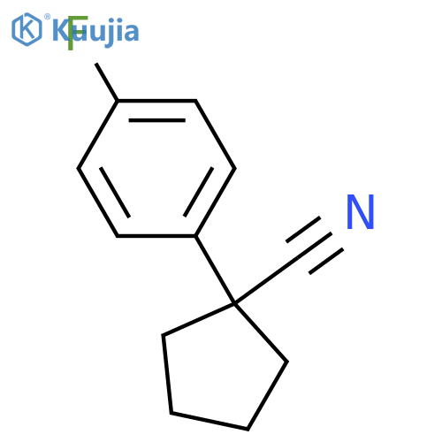1-(4-Fluorophenyl)cyclopentanecarbonitrile structure