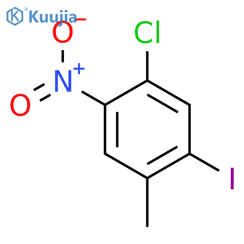 1-chloro-5-iodo-4-methyl-2-nitrobenzene structure