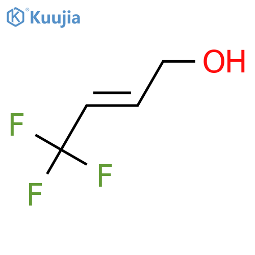 2-Buten-1-ol, 4,4,4-trifluoro-, (E)- structure