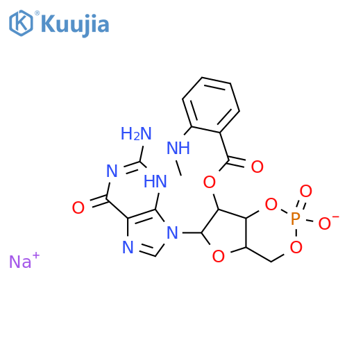 2'-O-(N'-Methylanthraniloyl)guanosine-3',5'-cyclic Monophosphate structure