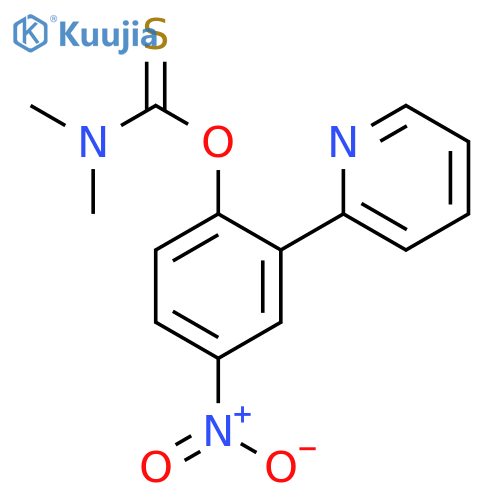 CARBAMOTHIOIC ACID, DIMETHYL-, O-[4-NITRO-2-(2-PYRIDINYL)PHENYL] ESTER structure