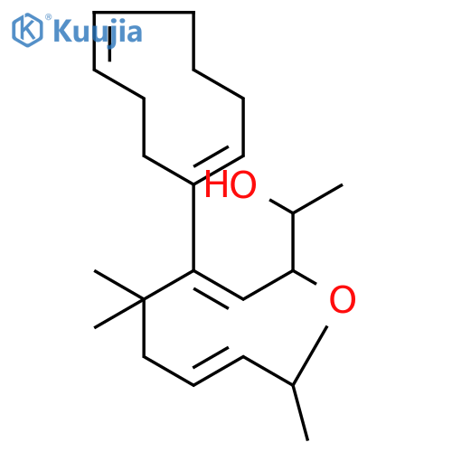2,2,6-trimethyl-8-(1-hydroxy)ethyl-7-oxabicyclonona-4,9-diene structure