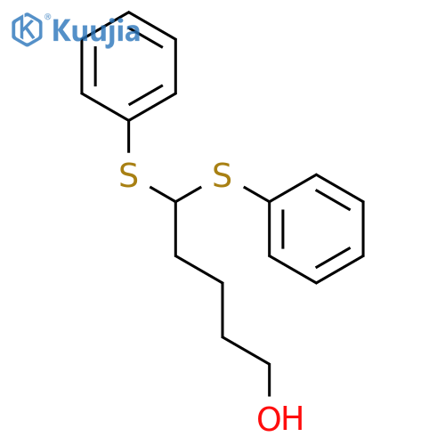 1-Pentanol, 5,5-bis(phenylthio)- structure