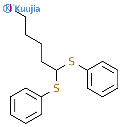 Benzene, 1,1'-[(5-iodopentylidene)bis(thio)]bis- structure