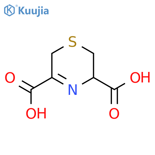 3,6-dihydro-2H-1,4-thiazine-3,5-dicarboxylic acid structure