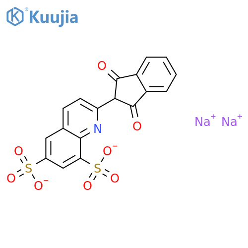 DISODIUM 2-(1,3-DIOXOINDEN-2-YL)QUINOLINE-6,8-DISULFONATE structure