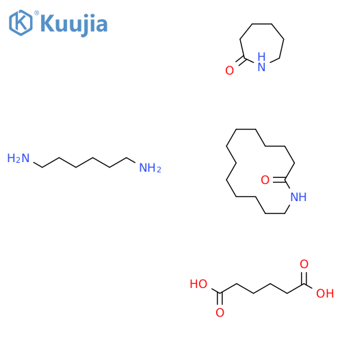 Hexamethylenediamine, adipic acid, laurolactam, caprolactam polymer structure