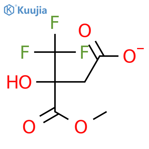 4,4,4-trifluoro-3-hydroxy-3-methoxycarbonyl-butanoic acid structure
