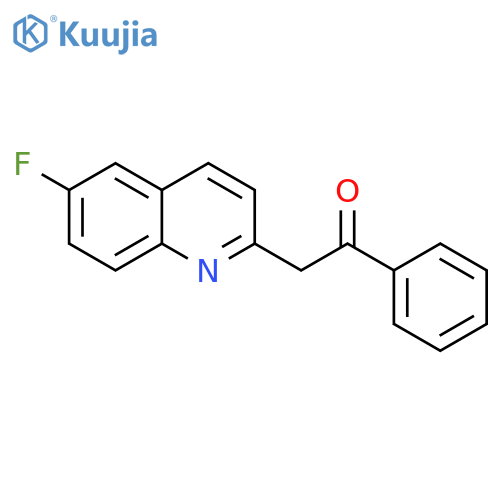 ETHANONE, 2-(6-FLUORO-2-QUINOLINYL)-1-PHENYL- structure