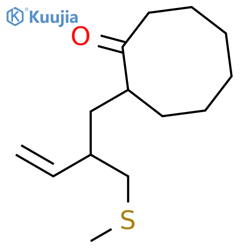 CYCLOOCTANONE, 2-[2-[(METHYLTHIO)METHYL]-3-BUTENYL]- structure