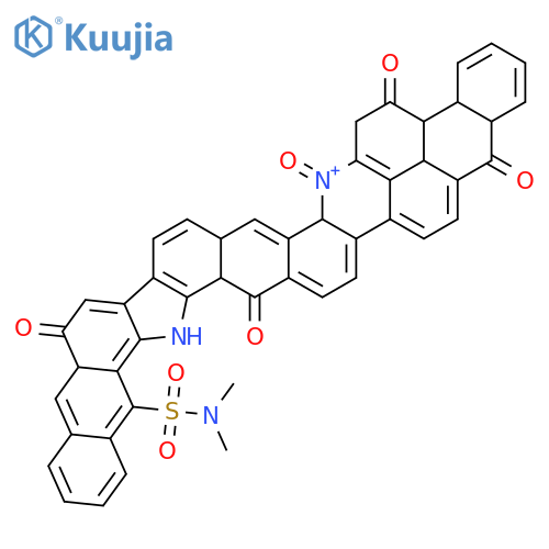 5H-Anthra[2,1,9-mna]naphth[2'',3'':6',7']indolo[2',3':5,6]naphth[2,3-h]acridine-18-sulfonamide,6,7,12,19,20,25-hexahydro-N,N-dimethyl-5,7,12,20,25-pentaoxo- (9CI) structure