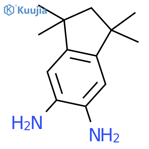 1H-INDENE-5,6-DIAMINE, 2,3-DIHYDRO-1,1,3,3-TETRAMETHYL- structure