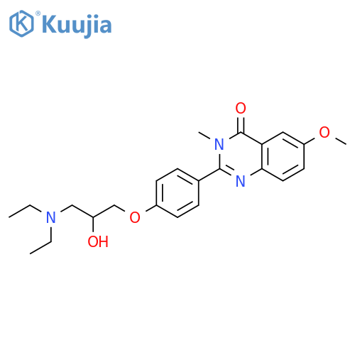 4(3H)-Quinazolinone,2-[4-[3-(diethylamino)-2-hydroxypropoxy]phenyl]-6-methoxy-3-methyl- structure