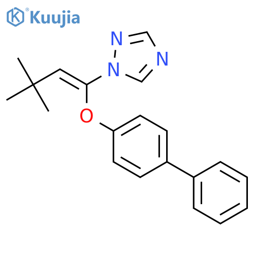 1-{1-[([1,1'-Biphenyl]-4-yl)oxy]-3,3-dimethylbut-1-en-1-yl}-1H-1,2,4-triazole structure
