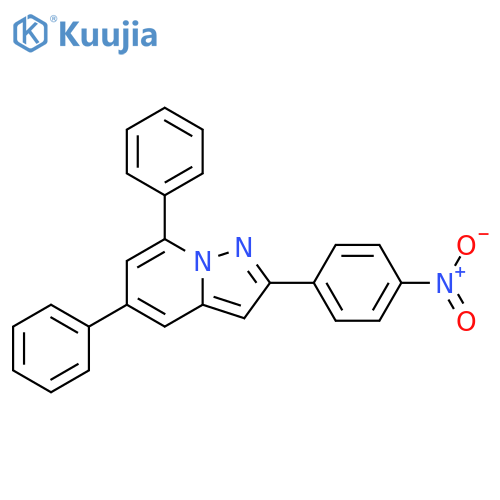 Pyrazolo[1,5-a]pyridine, 2-(4-nitrophenyl)-5,7-diphenyl- structure