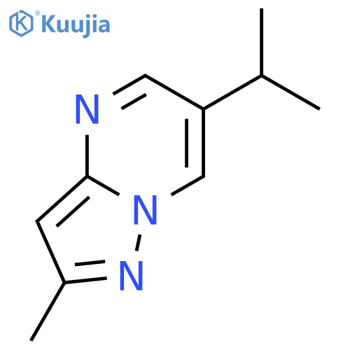 Pyrazolo[1,5-a]pyrimidine,2-methyl-6-(1-methylethyl)- structure