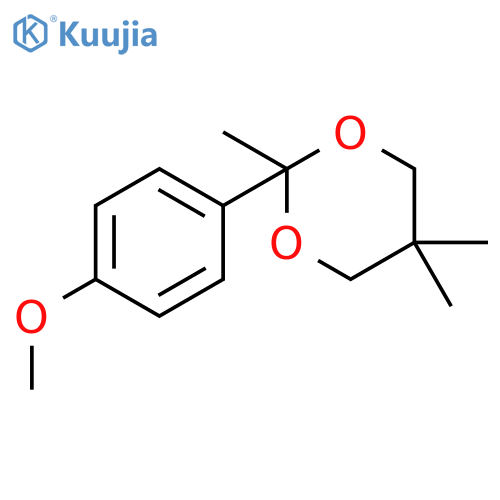 2-(4-methoxyphenyl)-2,5,5-trimethyl-1,3-dioxane structure