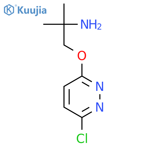 2-PROPANAMINE, 1-[(6-CHLORO-3-PYRIDAZINYL)OXY]-2-METHYL- structure