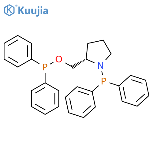 Phosphinous acid, diphenyl-, [(2S)-1-(diphenylphosphino)-2-pyrrolidinyl]methyl ester (9CI) structure