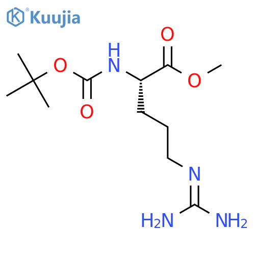 Methyl (2S)-5-(diaminomethylideneamino)-2-[(2-methylpropan-2-yl)oxycarbonylamino]pentanoate structure