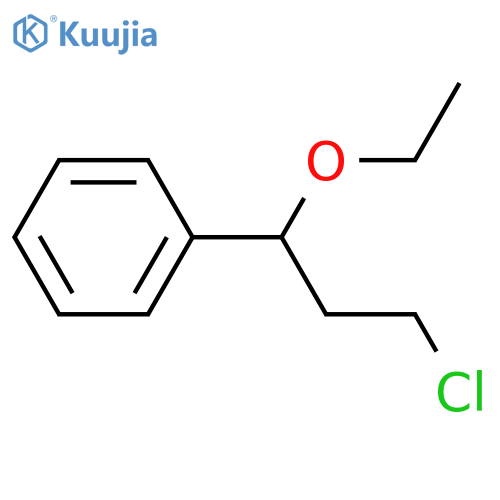 Benzene,(3-chloro-1-ethoxypropyl)- structure