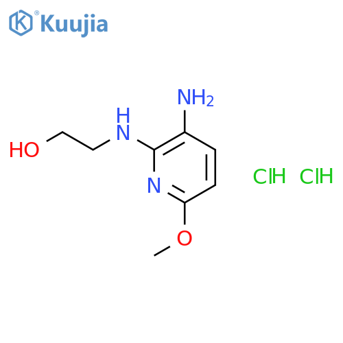 Ethanol,2-[(3-amino-6-methoxy-2-pyridinyl)amino]-, hydrochloride (1:2) structure